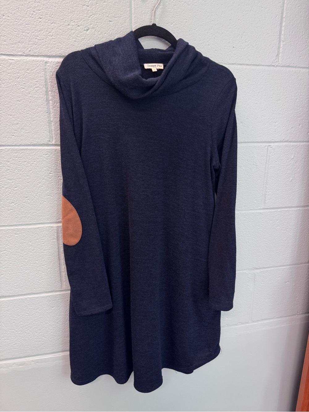 Sweet Pea Navy Knit Tunic Sweater